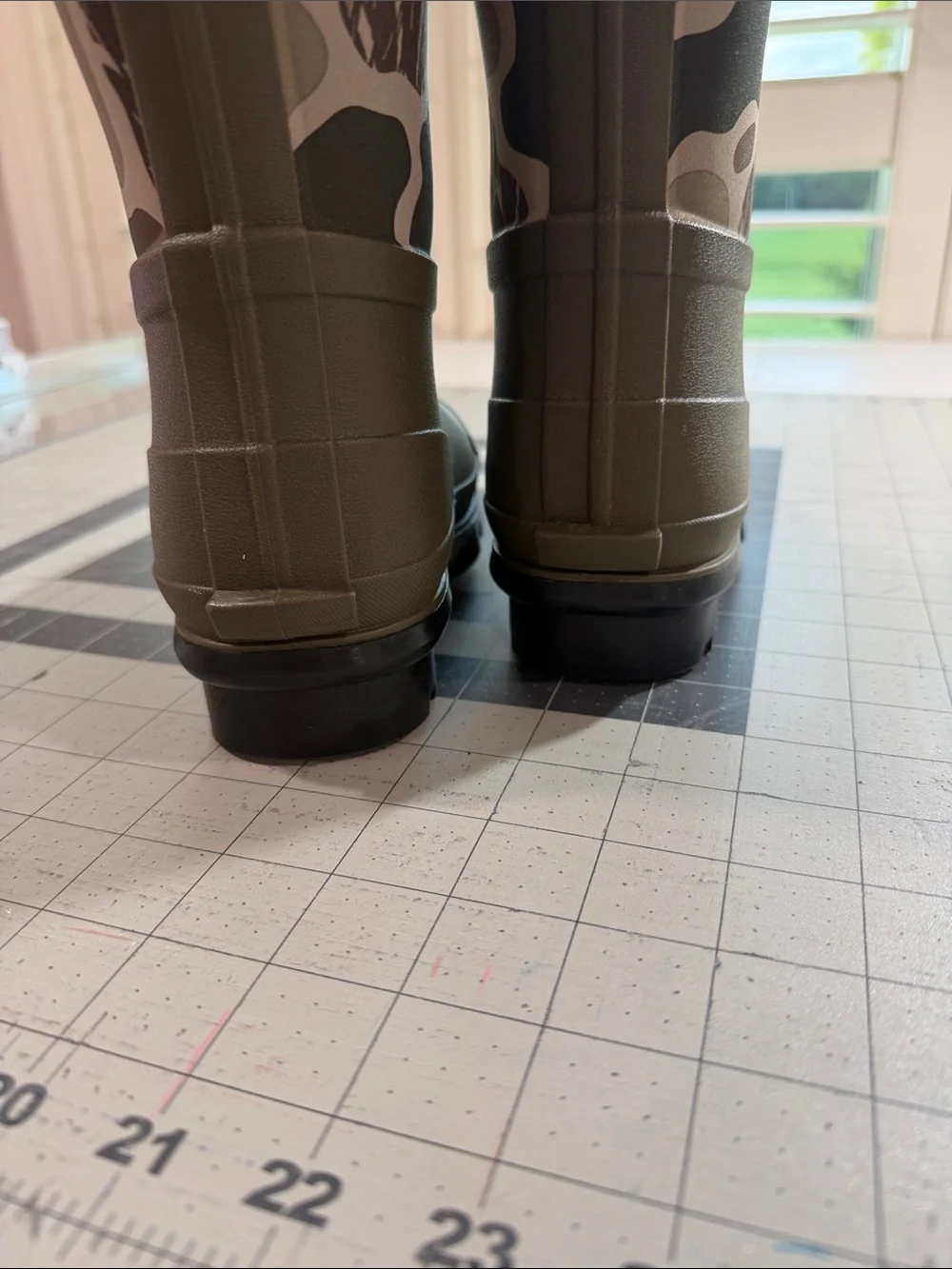 Magellan Outdoors Kids' Olive Green Camo Rain Boots